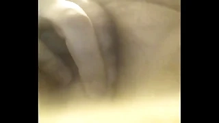 Touching my swollen clit